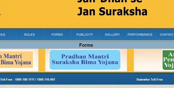 PM Suraksha Bima Yojana Form