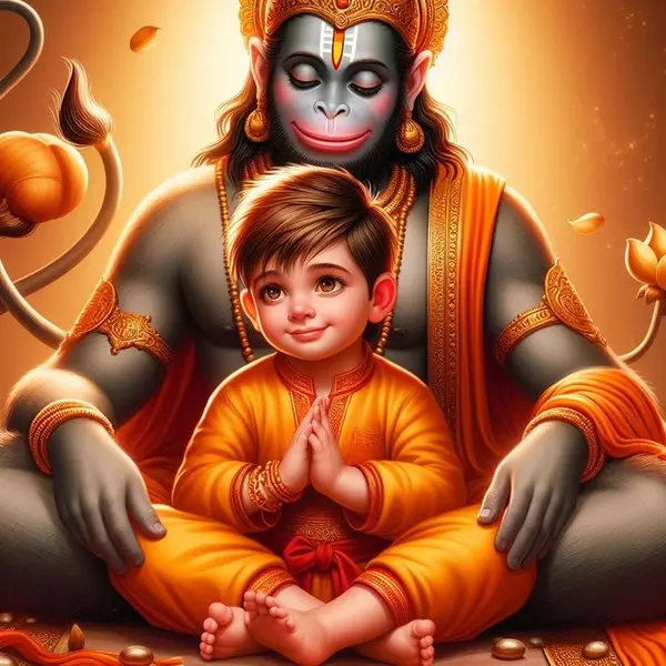 Hanuman Prabhu with Devotee
