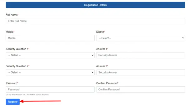 Kishori Samridhi Yojana Registration Form